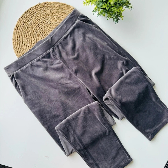 House Of‎ Harlow Revolve Gray Velvet Velour Joggers Size XL - Picture 1 of 10